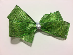 Sparkly Green Hair Bow